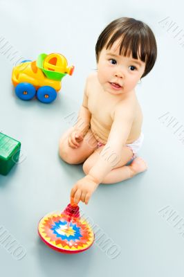 Playful baby