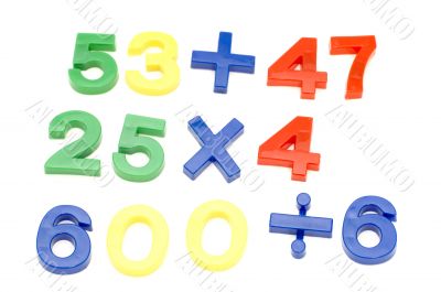 colored figure on white