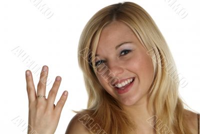 four with finger