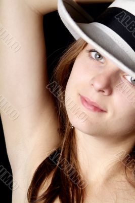 woman with hat
