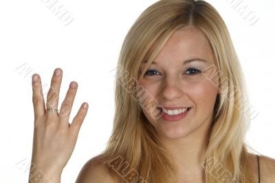 four with finger