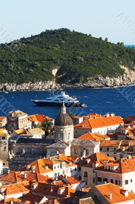 View of the downtown section of Dubrovnik, Croatia