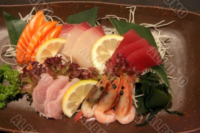 Plate of sashimi