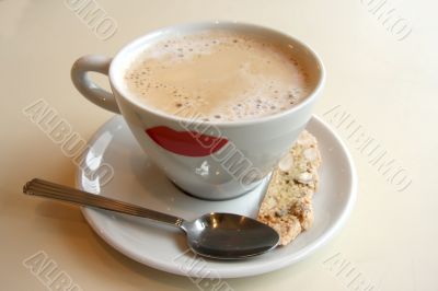 Coffee with biscotti