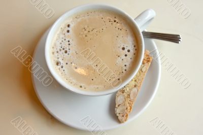 Coffee with biscotti