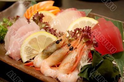 Plate of sashimi
