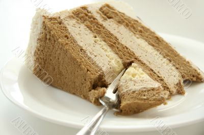 Coffe cream cake