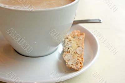 Coffee with biscotti