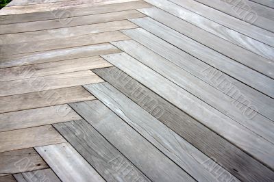 Outdoor parquet pattern