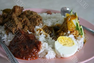 Curry and rice