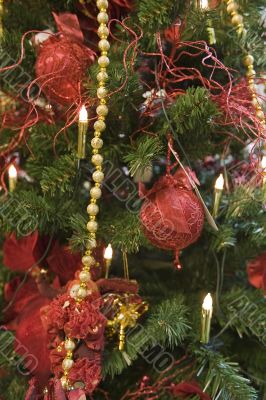 adorned Christmas tree