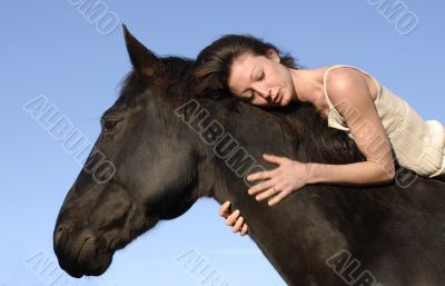woman and horse