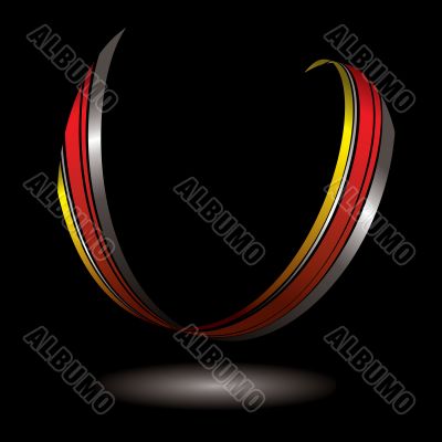 horseshoe ribbon