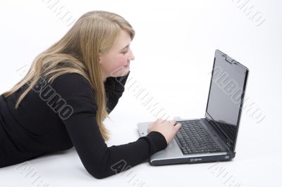 Teenager with Laptop