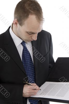 Manager signed the contract