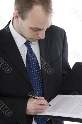 Manager signed the contract