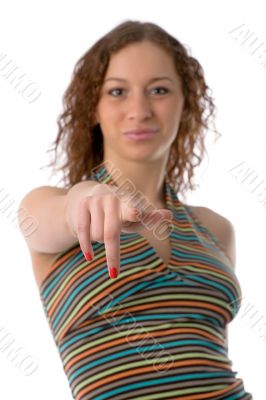 pointing finger