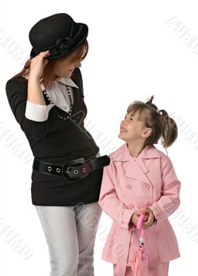 mother and daughter