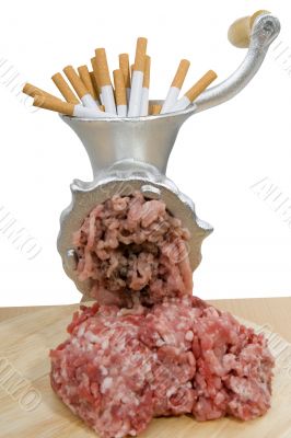 mincing machine to quit smoking