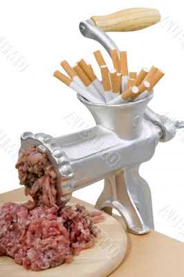 mincing machine to quit smoking