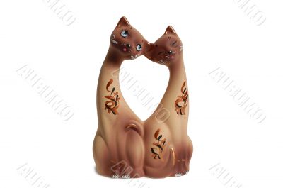 Two cats, ceramics