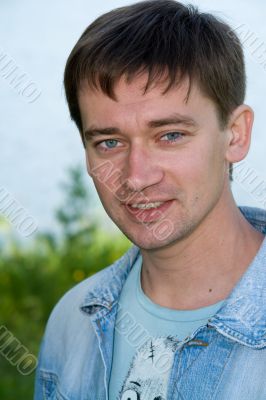 Beautiful smiling man