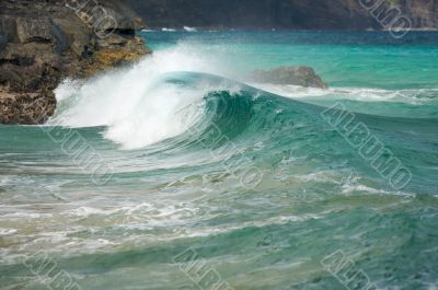 Crashing Wave on the Na Pali Coast