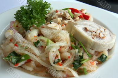 Spicy chicken salad