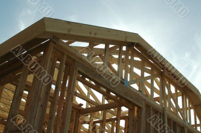 Construction Home Framing Abstract