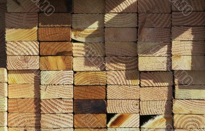 Stack of Construction Wood