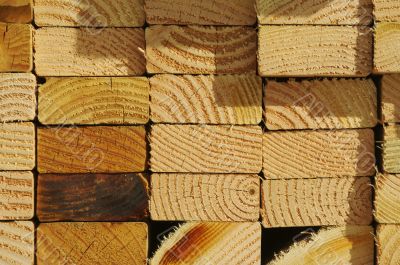 Stack of Construction Wood