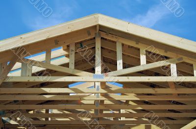 Construction Home Framing Abstract