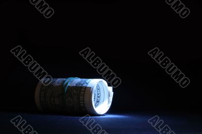 Money on dark