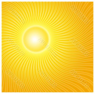 Sun rays with gradient colors