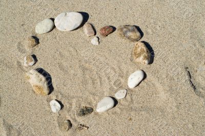 Heart On The Beach