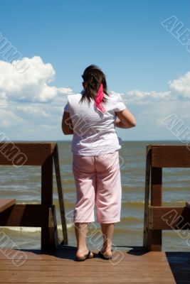 Girl On The Dock