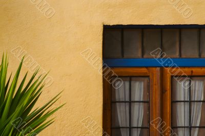 Abstract close-up of Wall and Patio Door