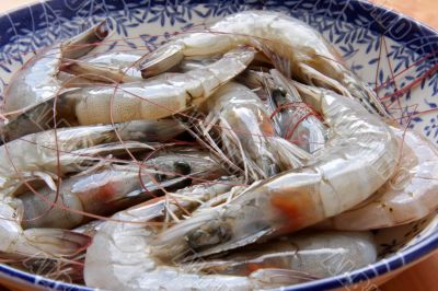 Raw prawns