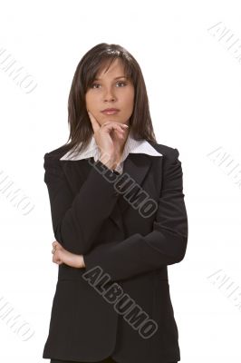 Businesswoman thinking