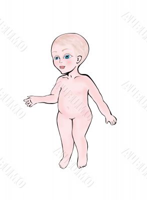 naked newborn