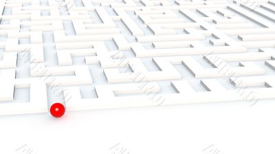 at an input in a labyrinth