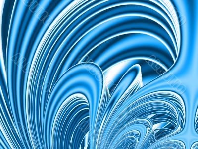 Freakish abstract blue waves