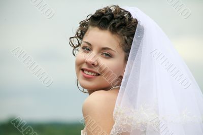 Joyful bride