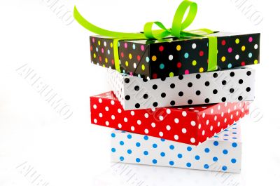 stack with presents