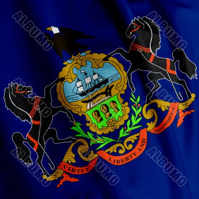 Pennsylvania Flag Closeup
