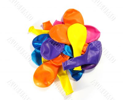 Multi-coloured  balloons