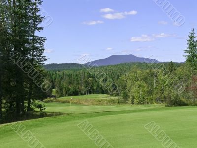 A mountainous Golf Course