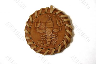 Medallion from a bark of an oak. CANCER.