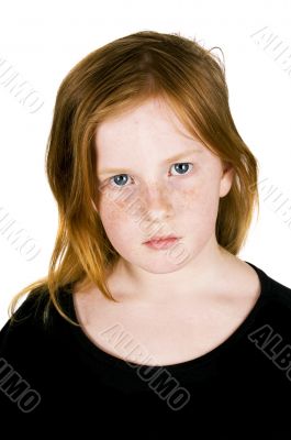 sad looking girl
