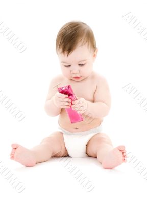 baby with cell phone